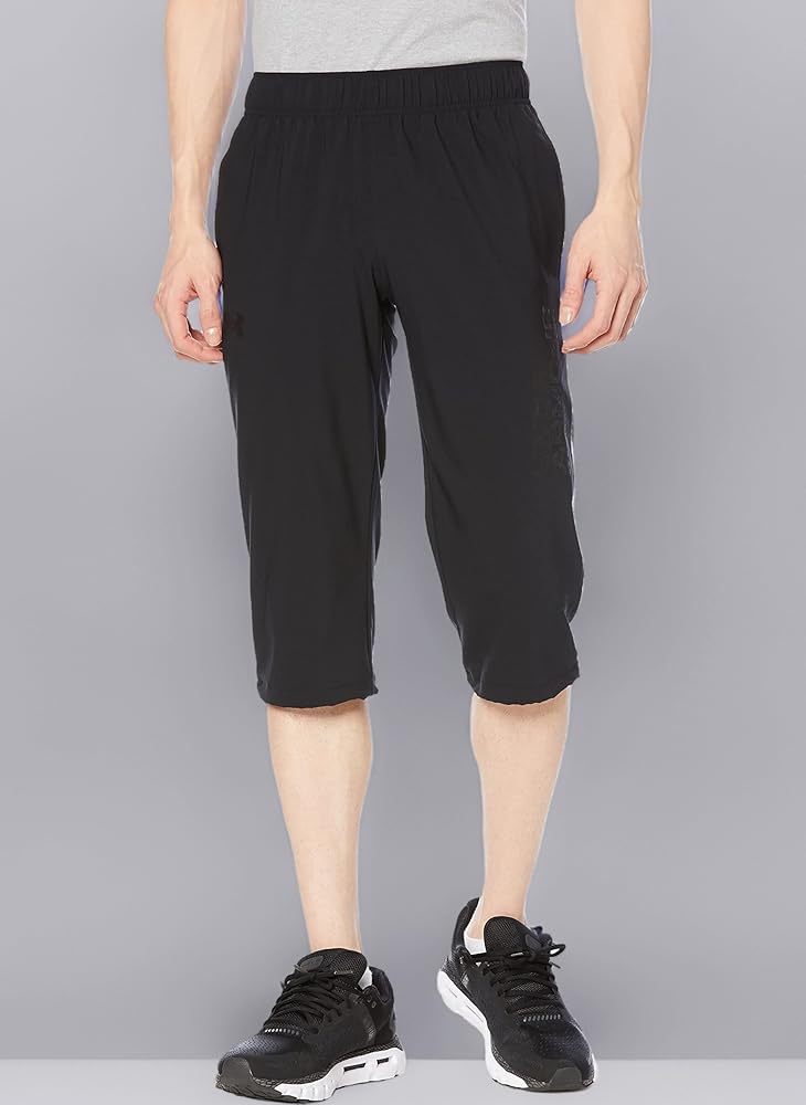 Amazon | [Under Armour] UA FRESH WOVEN 3 4 PANTSBlack SM